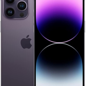 Apple iPhone 14 Pro Max, 128GB, Deep Purple - Unlocked (Renewed)